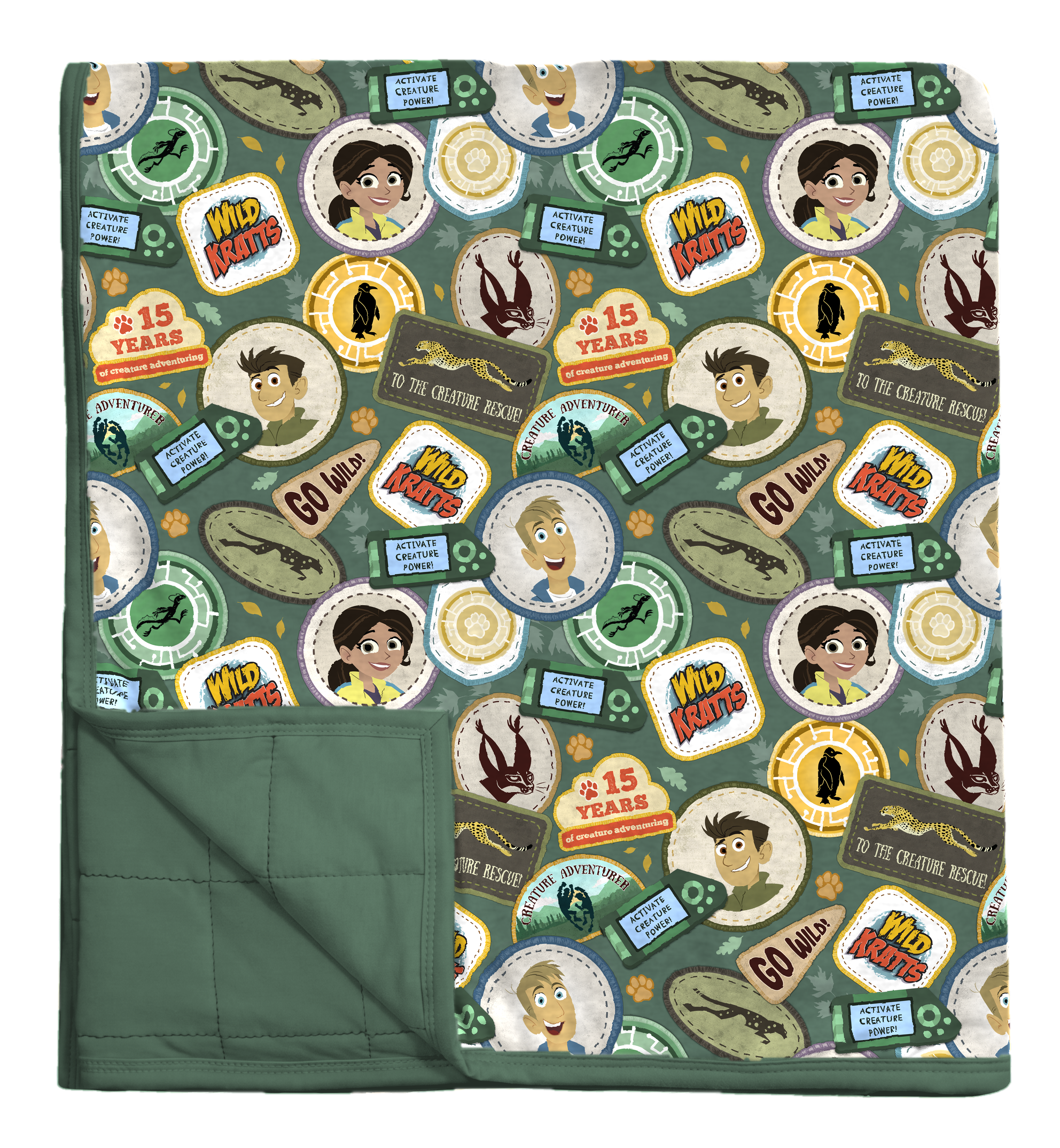 Wild Kratts® Anniversary Collection Quilted Oversized Blanket product image