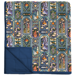 Knights Stained Glass Quilted Oversized Blanket product mock
