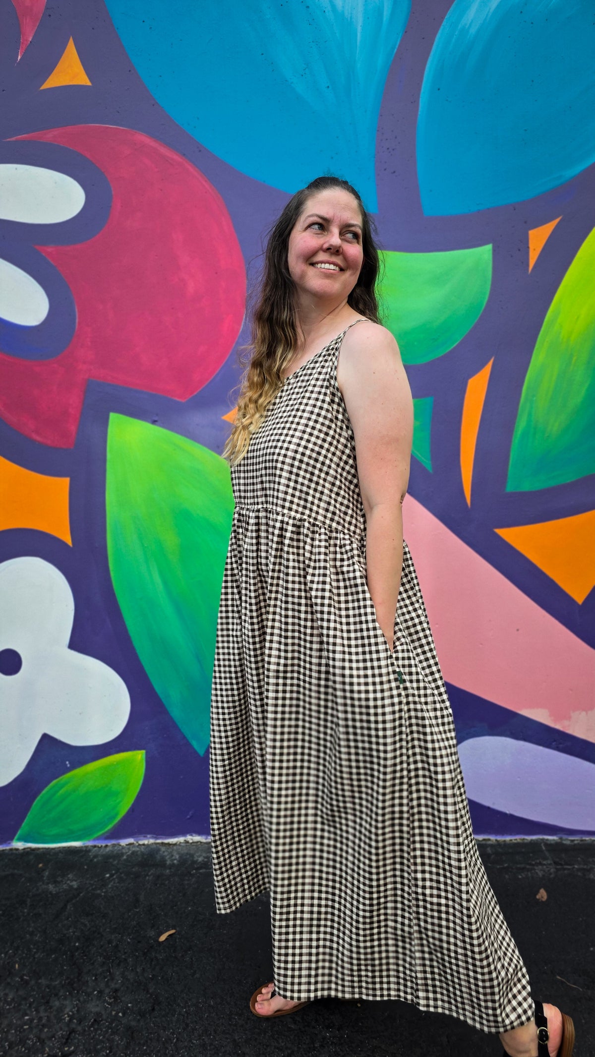 Charcoal Checkers Women's Wander Dress