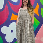 Charcoal Checkers Women's Wander Dress