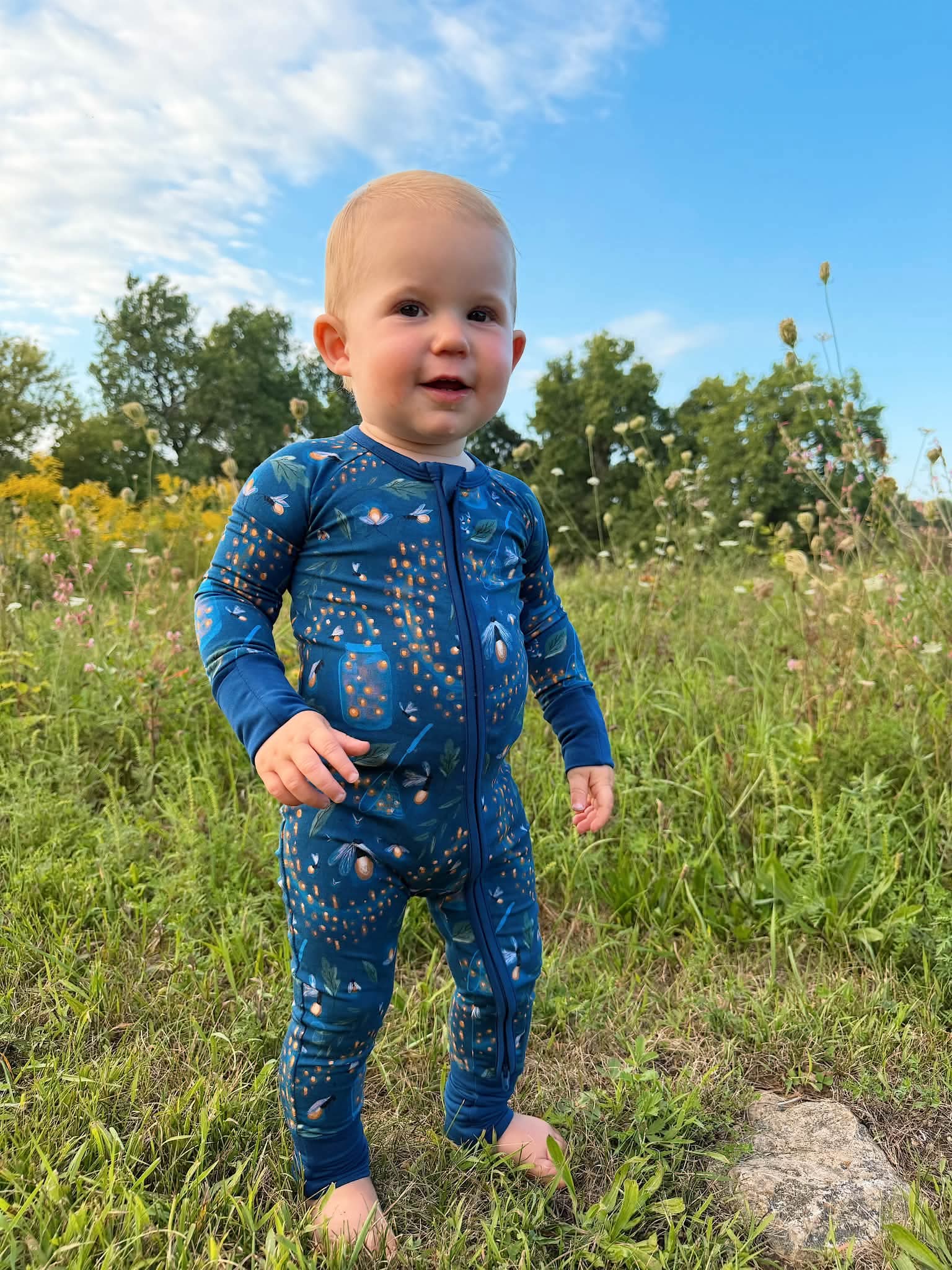 Lightning Catcher Zip Romper