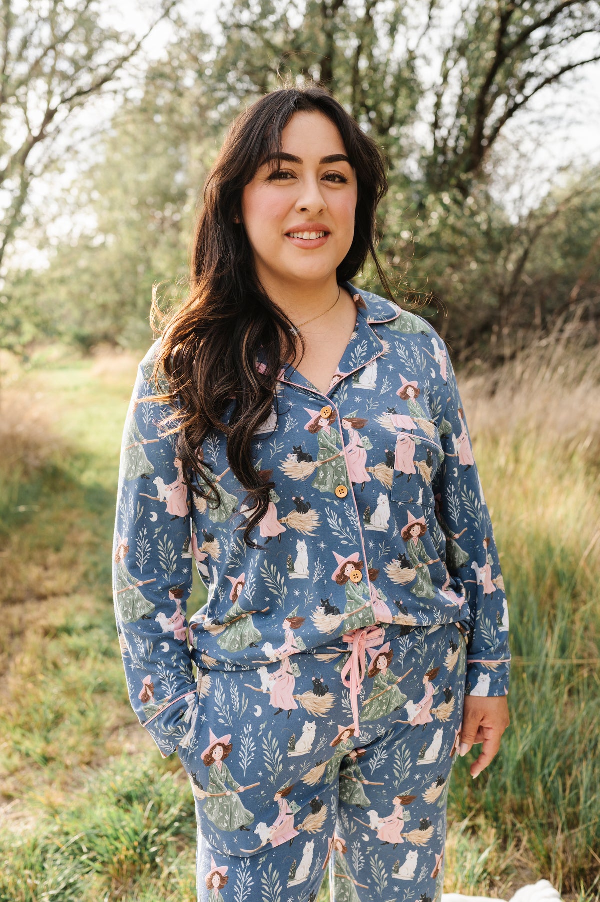 Familiar Flight Women's Relaxed Long-Sleeve PJ Set