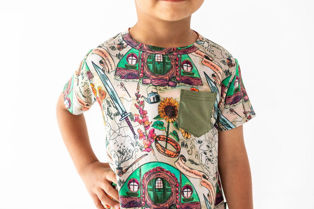 Shire In Bloom Kids Terry Short Set — lifestyle