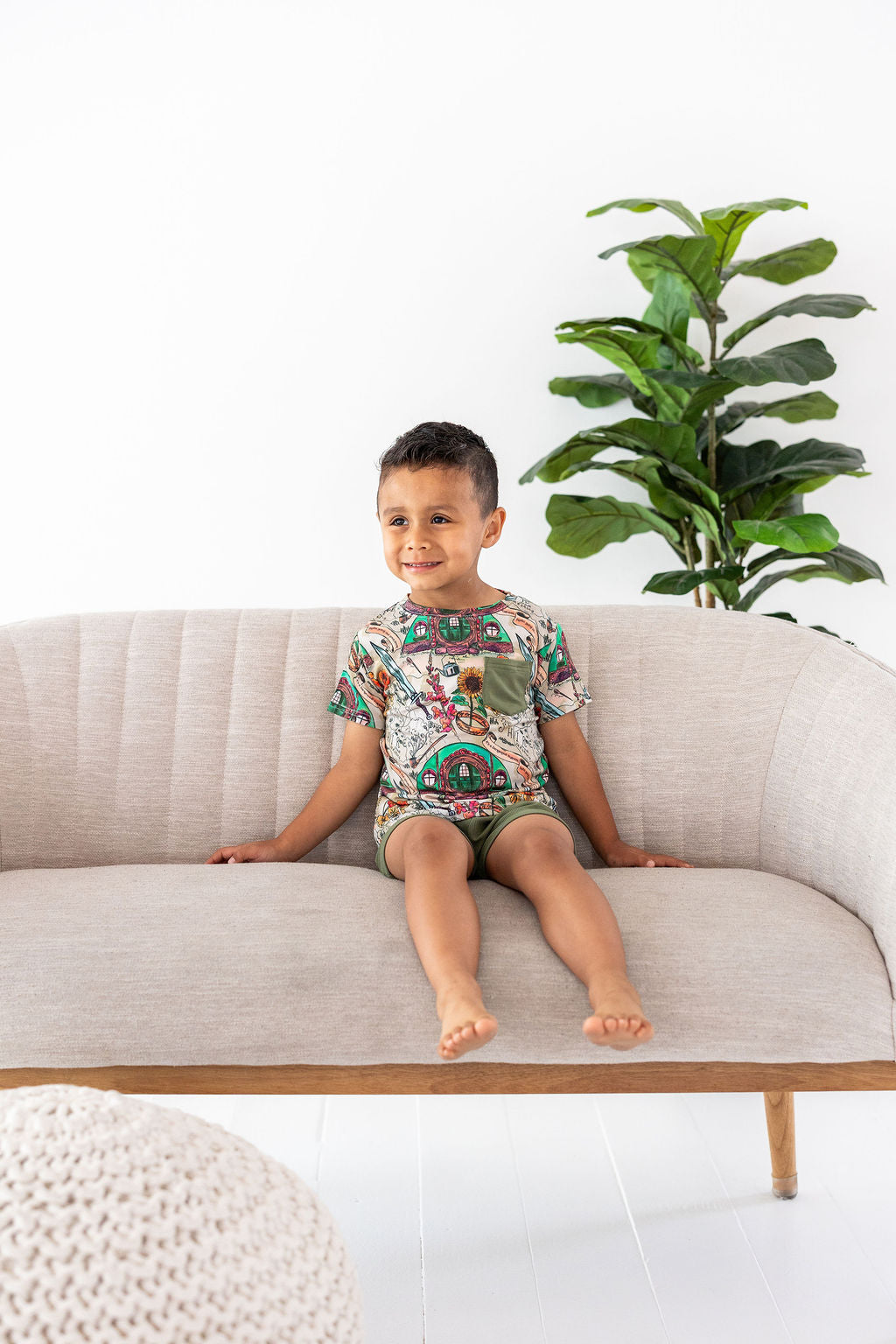 Shire In Bloom Kids Terry Short Set — lifestyle