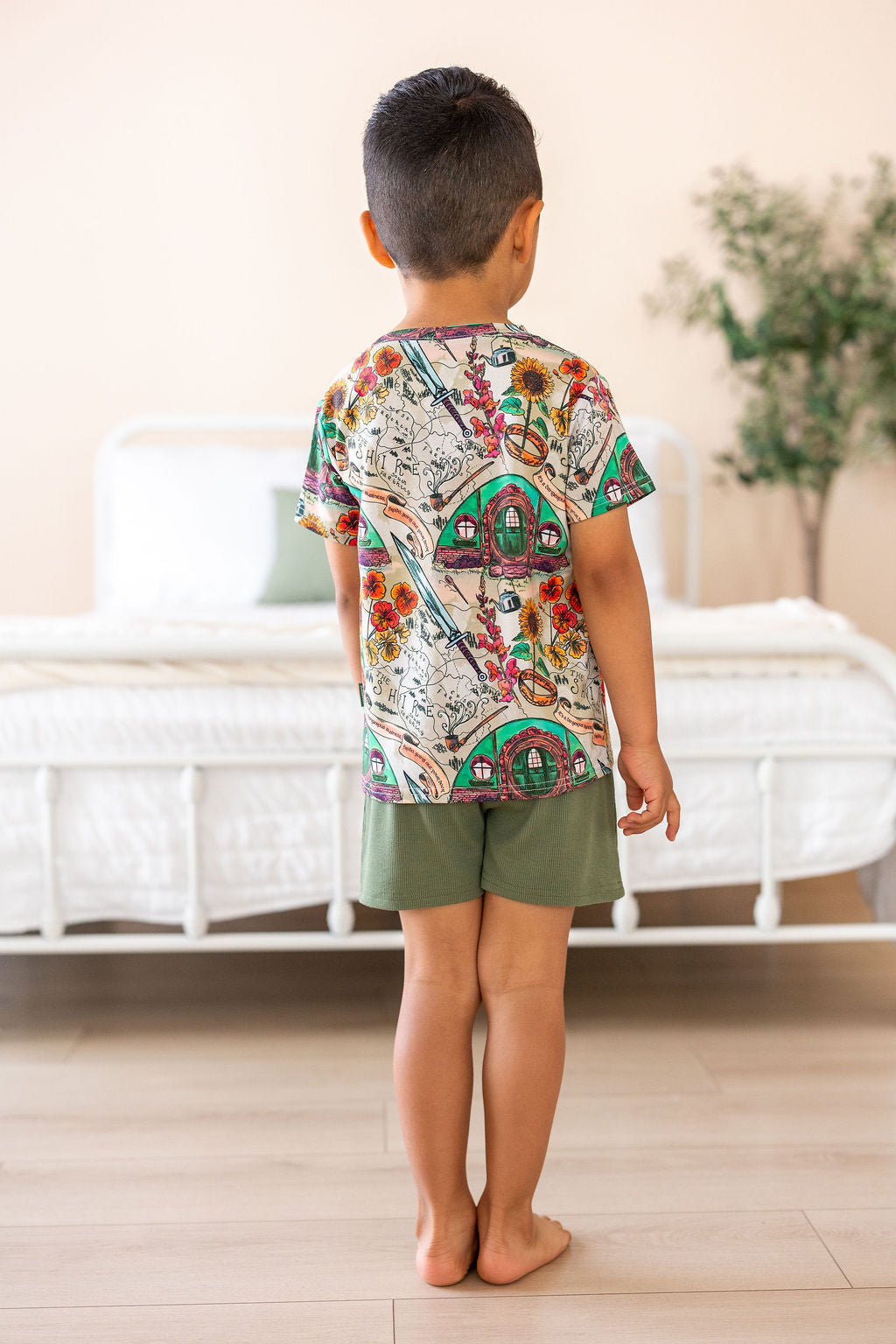 Shire In Bloom Kids Terry Short Set — lifestyle