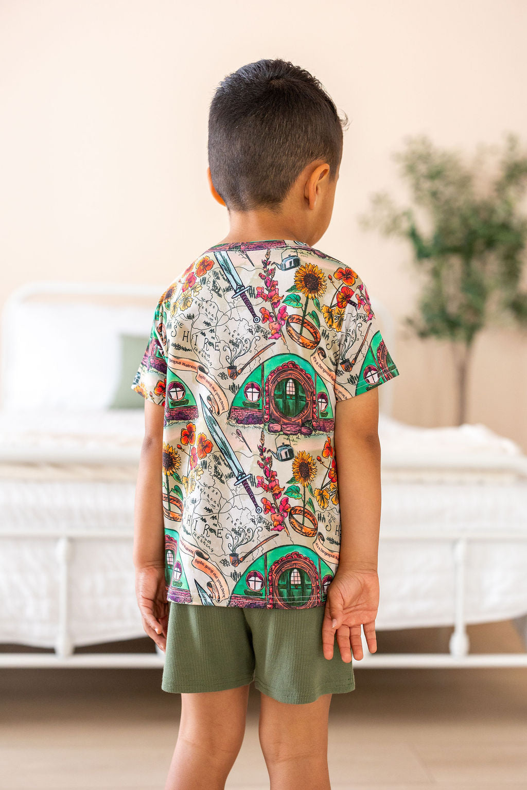 Shire In Bloom Kids Terry Short Set — lifestyle