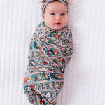 springtime stained glass swaddle set 1