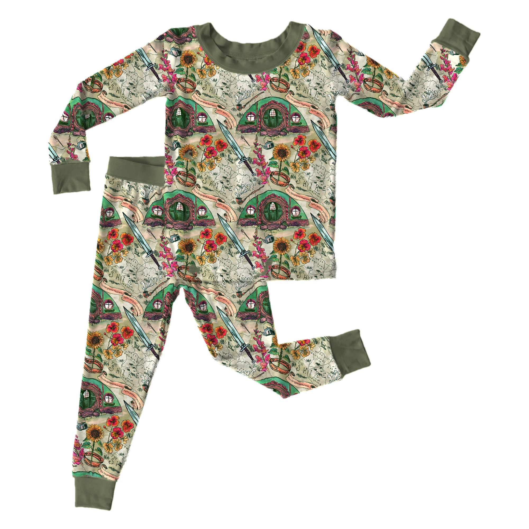 The Lord of the Rings™ Map of the Shire Two-Piece Pajama Set