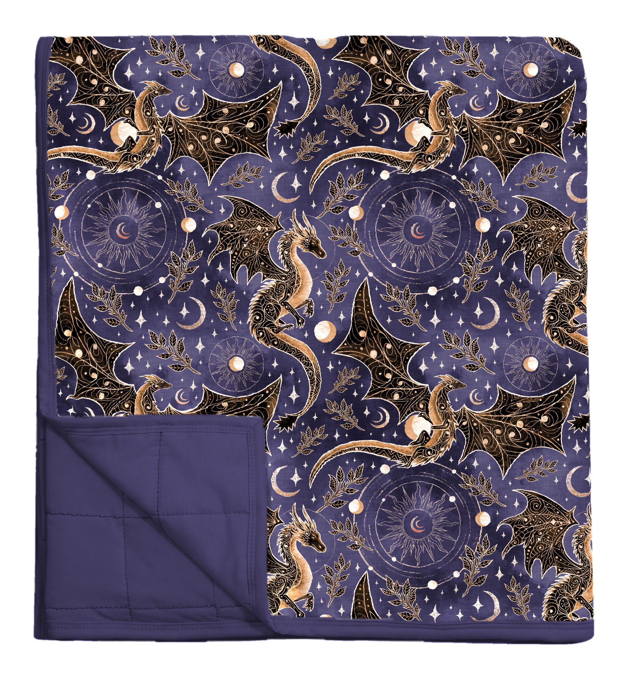 Violent Skies Quilted Oversized Blanket — flatlay