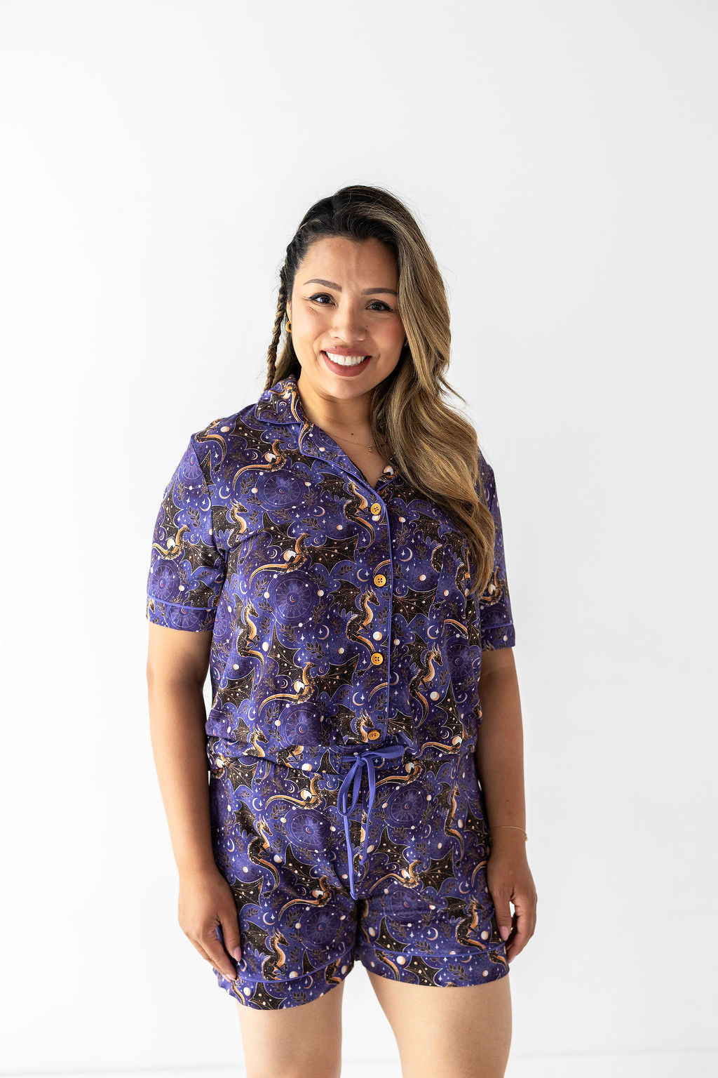 Violent Skies Womens Short-Sleeve PJ Set — lifestyle