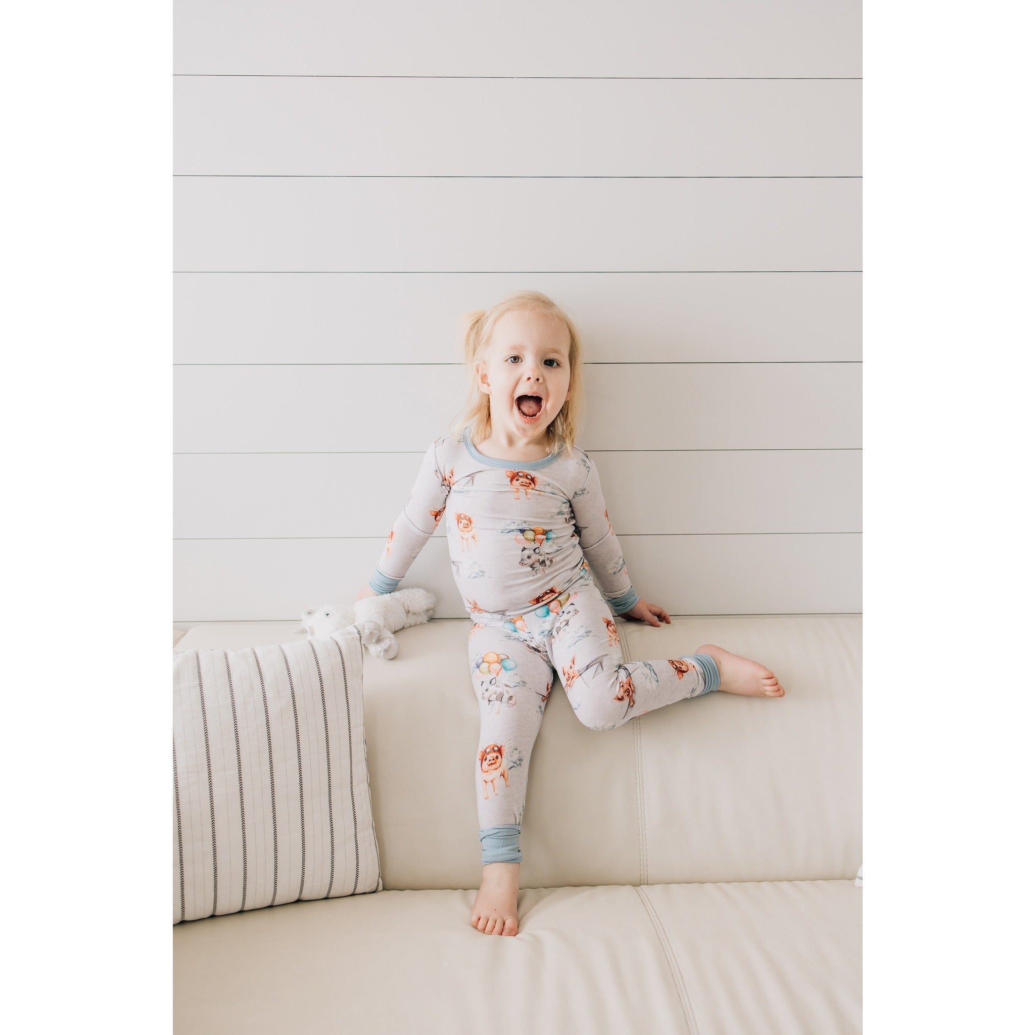 When Pigs Fly Two-Piece Pajama Set