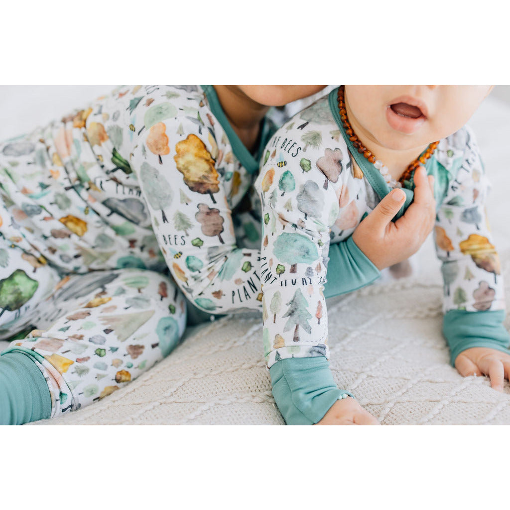Save the Trees Zip Romper