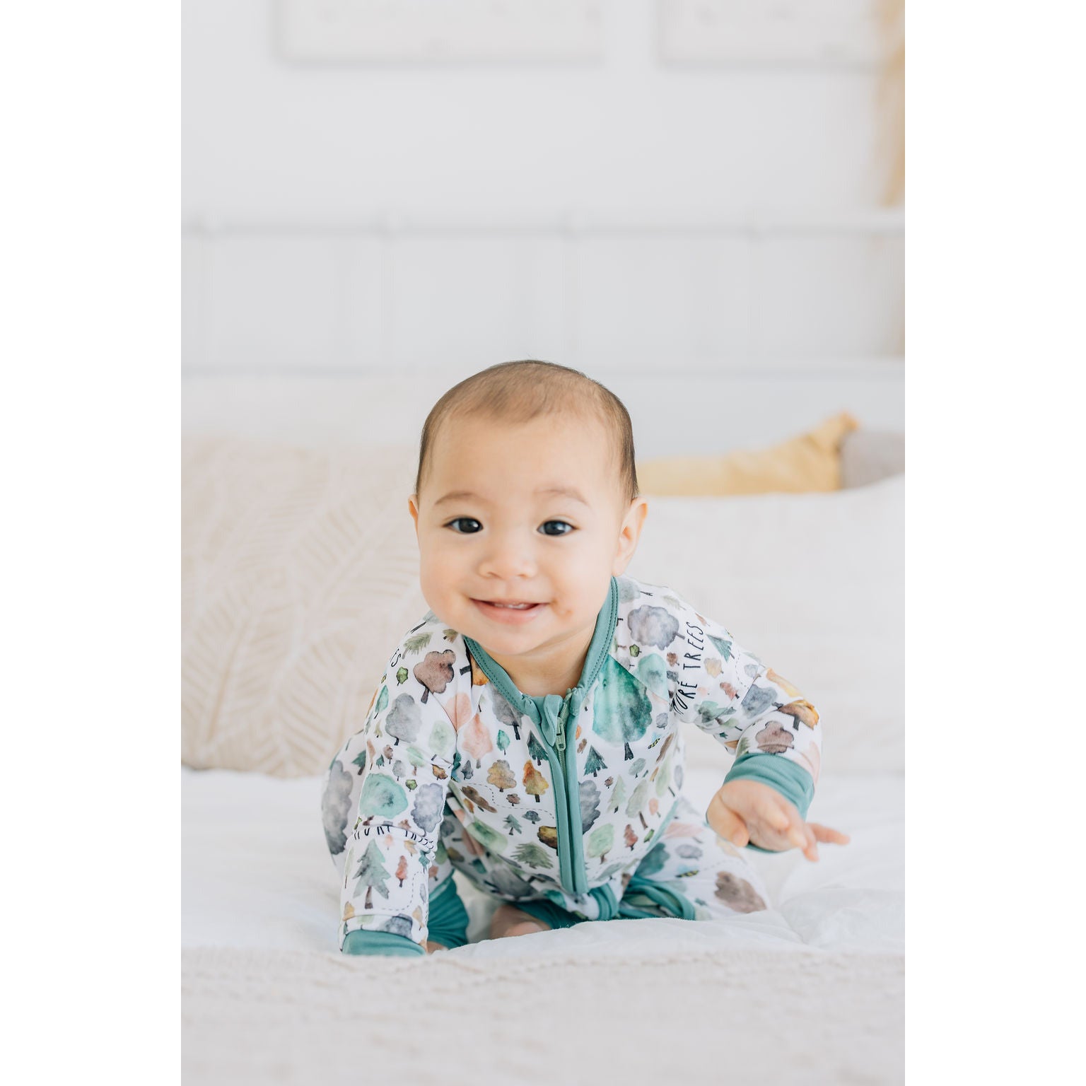 Save the Trees Zip Romper